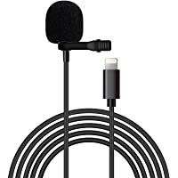 Micrófono de Solapa Profesional pequeño Micrófono pequeño Tipo de Collar Micrófono de grabación para iPhone X XR XS máx…